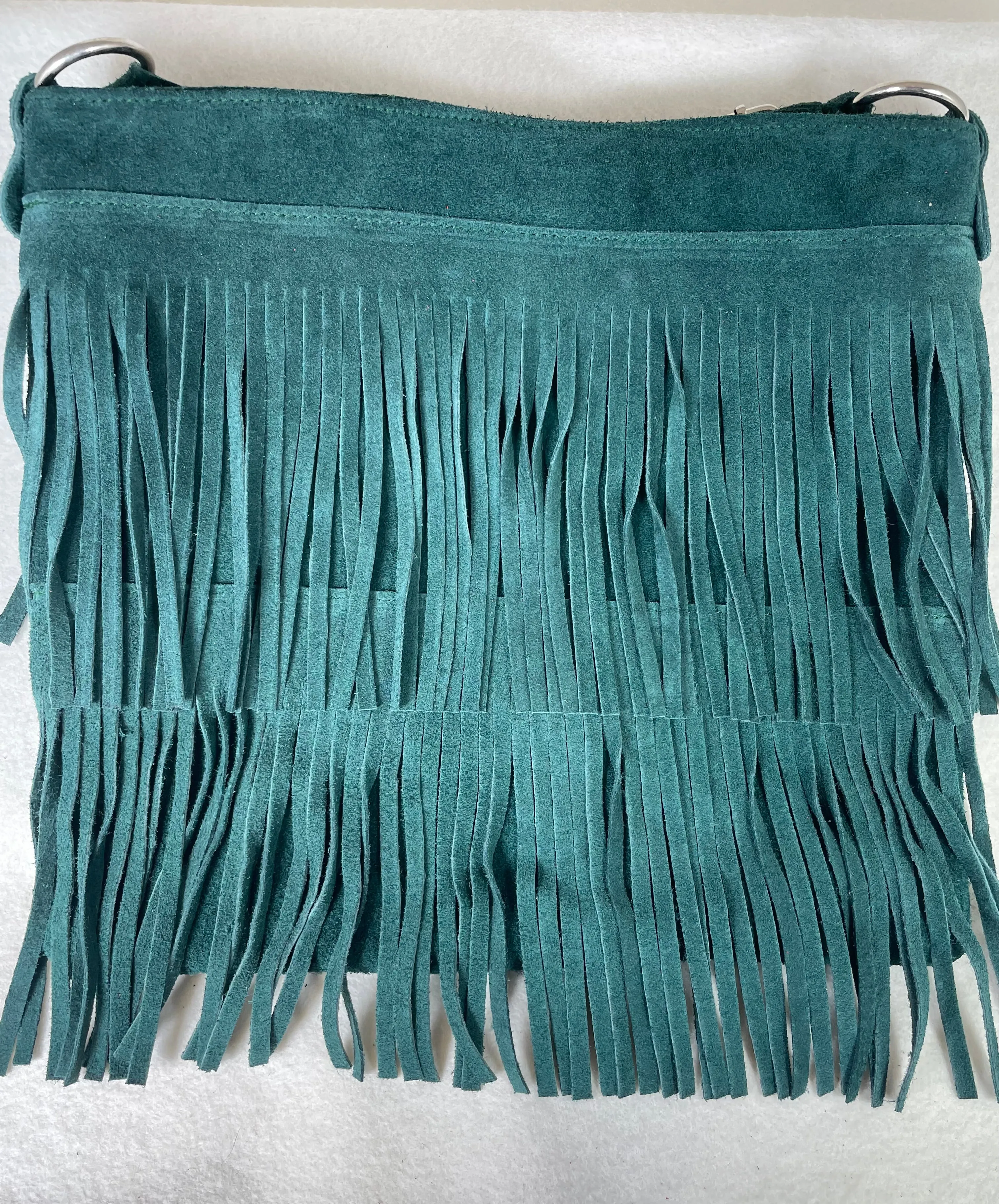 * Fringe Bag- Spruce Green