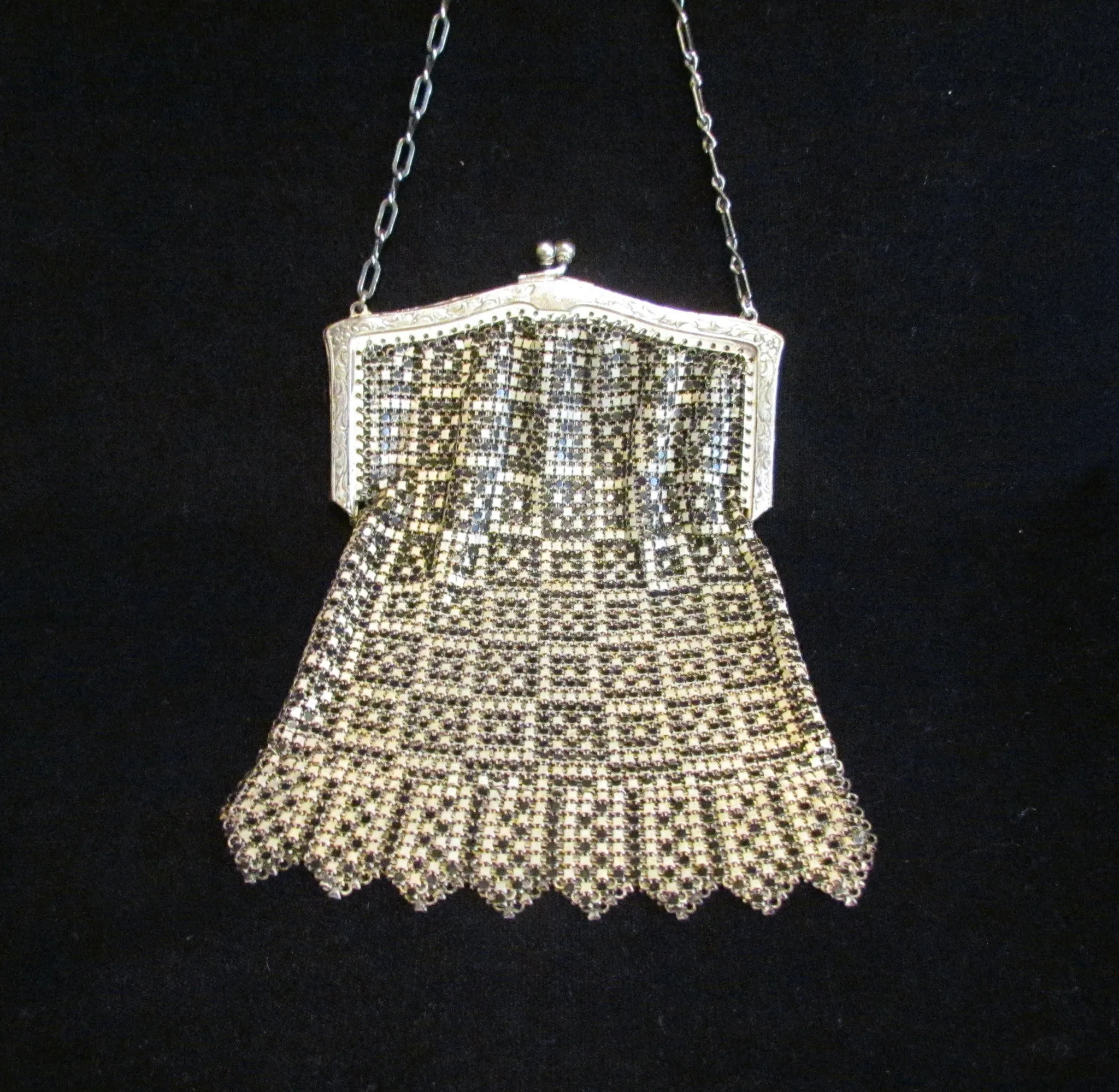 1920s Enamel Mesh Purse Whiting And Davis Art Deco Purse