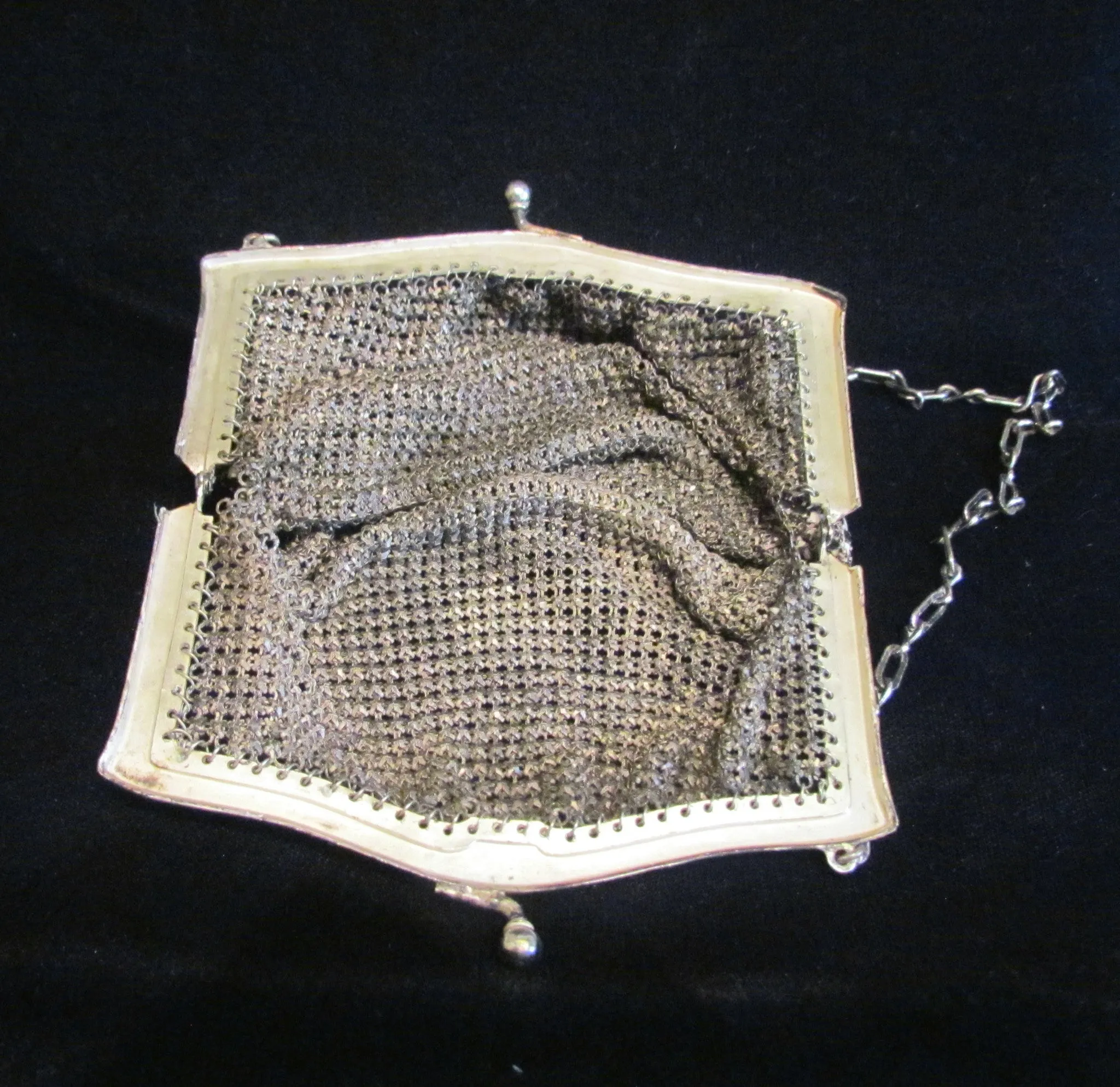 1920s Enamel Mesh Purse Whiting And Davis Art Deco Purse