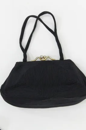 1940s frame purse corded handbag | new fall