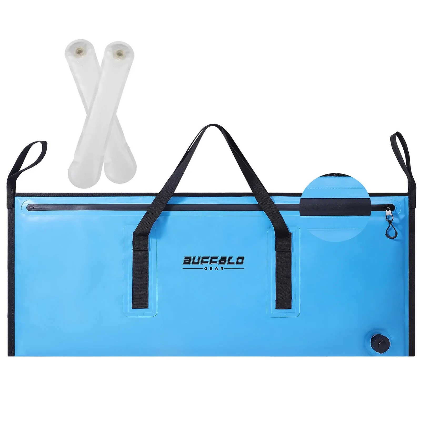 40x18'' Leakproof Fish Cooler Bag With Waterproof Zipper