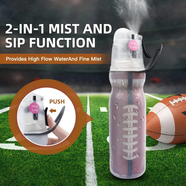 470ml Summer Outdoor Sports Training Spray Cooling Water Cup, Color: Rugby 3-layers