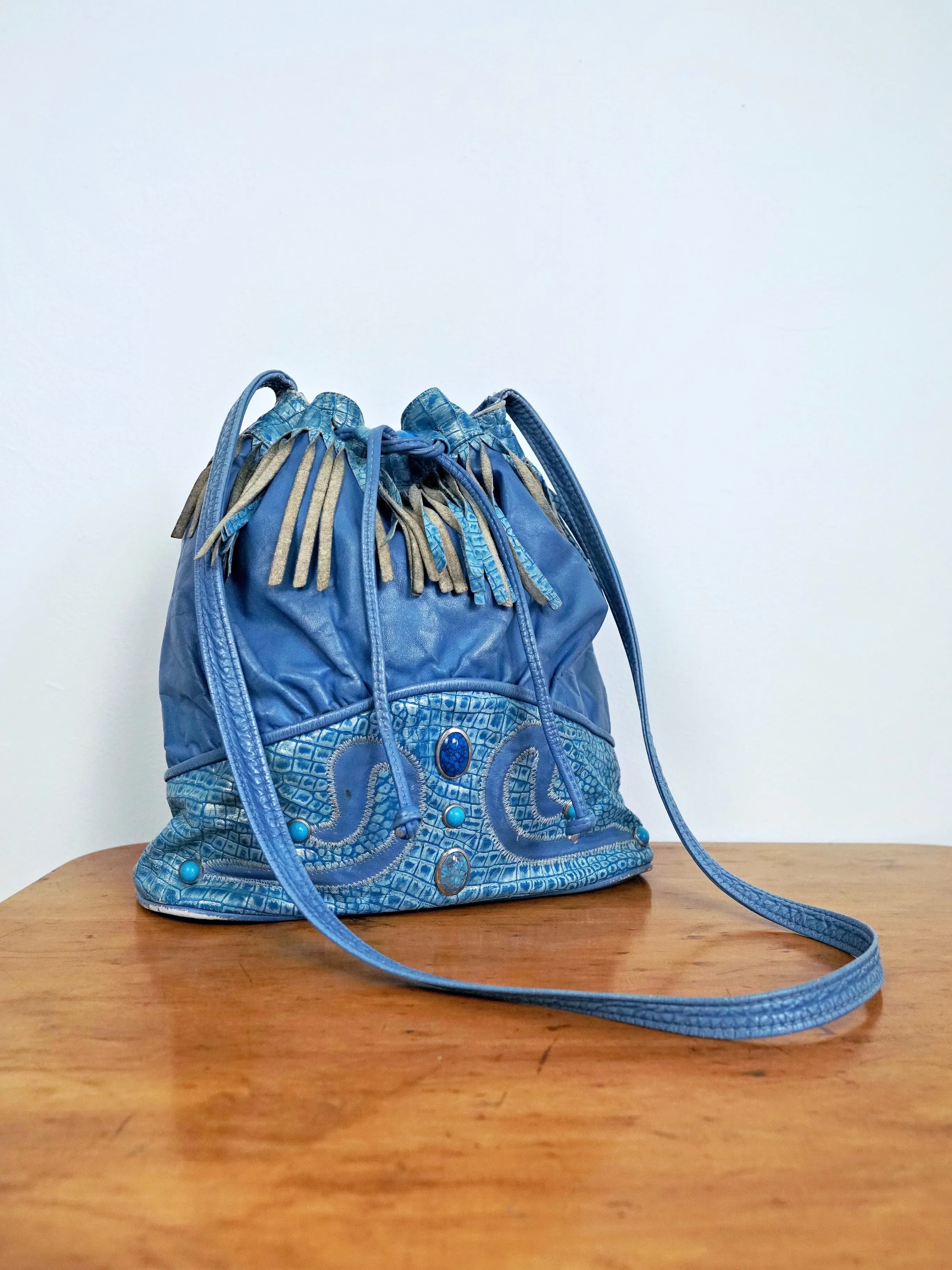 80's Fringe Bucket Bag