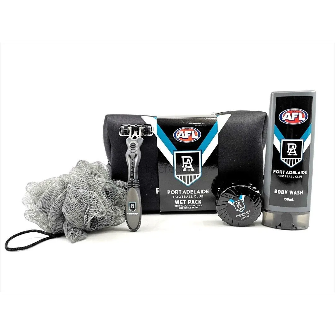 AFL Port Adelaide Toiletry Bag Gift Set