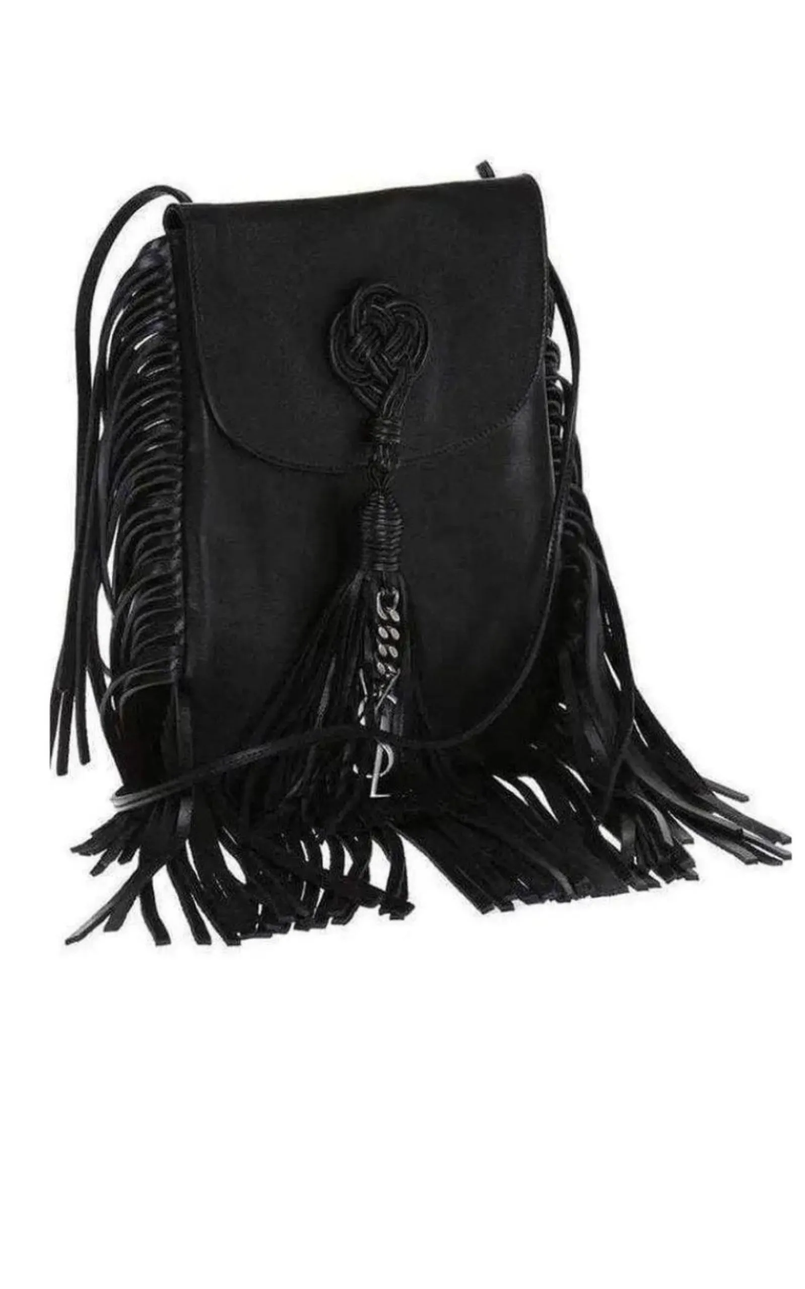 Anita Fringe Leather Crossbody Bag