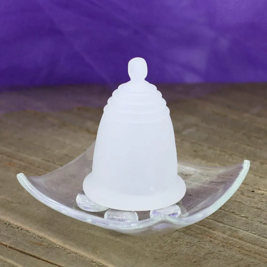 Artisan Glass Menstrual Cup Storage Tray