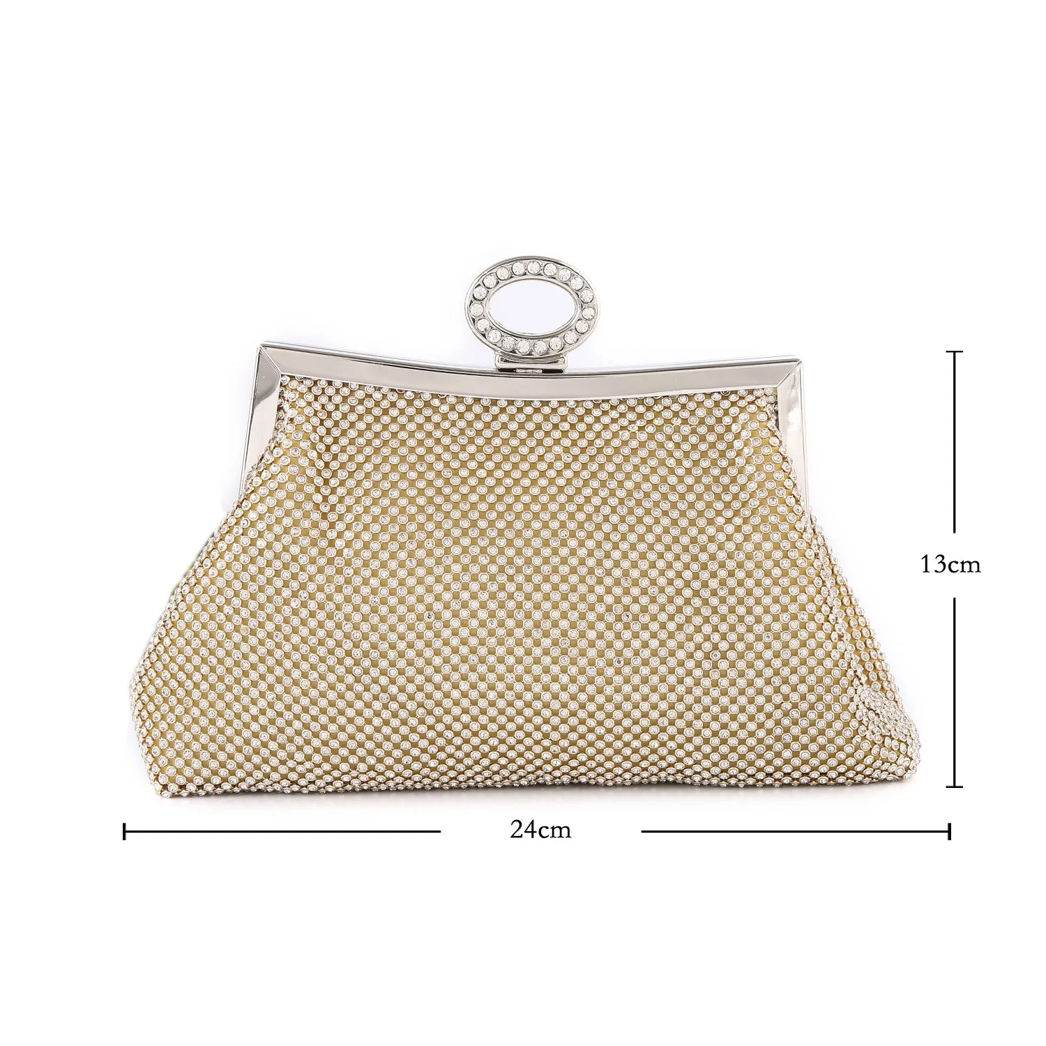 Ayida Gold Evening Clutch Bag