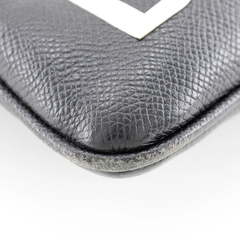 Balenciaga Leather Logo Clutch Bag