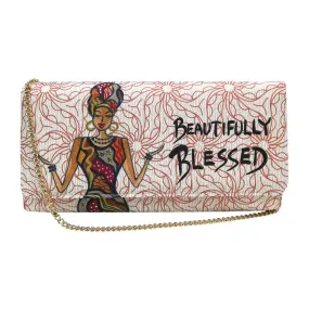 Beautifully Blessed Canvas Clutch