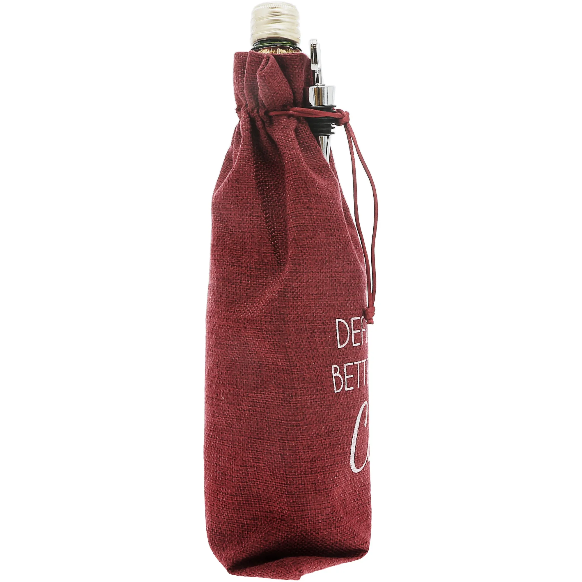 Better Than Coal 13" Wine Gift Bag Set