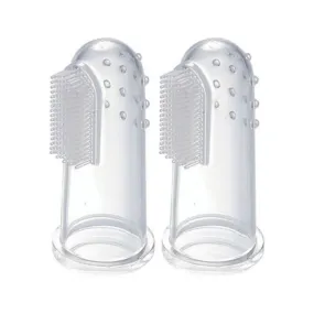 Bickiepegs Finger Toothbrush and Gum Massager from Birth Pack of 2