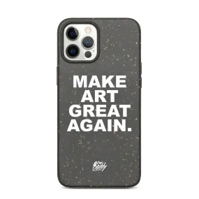 Biodegradable phone case with MAGA slogan