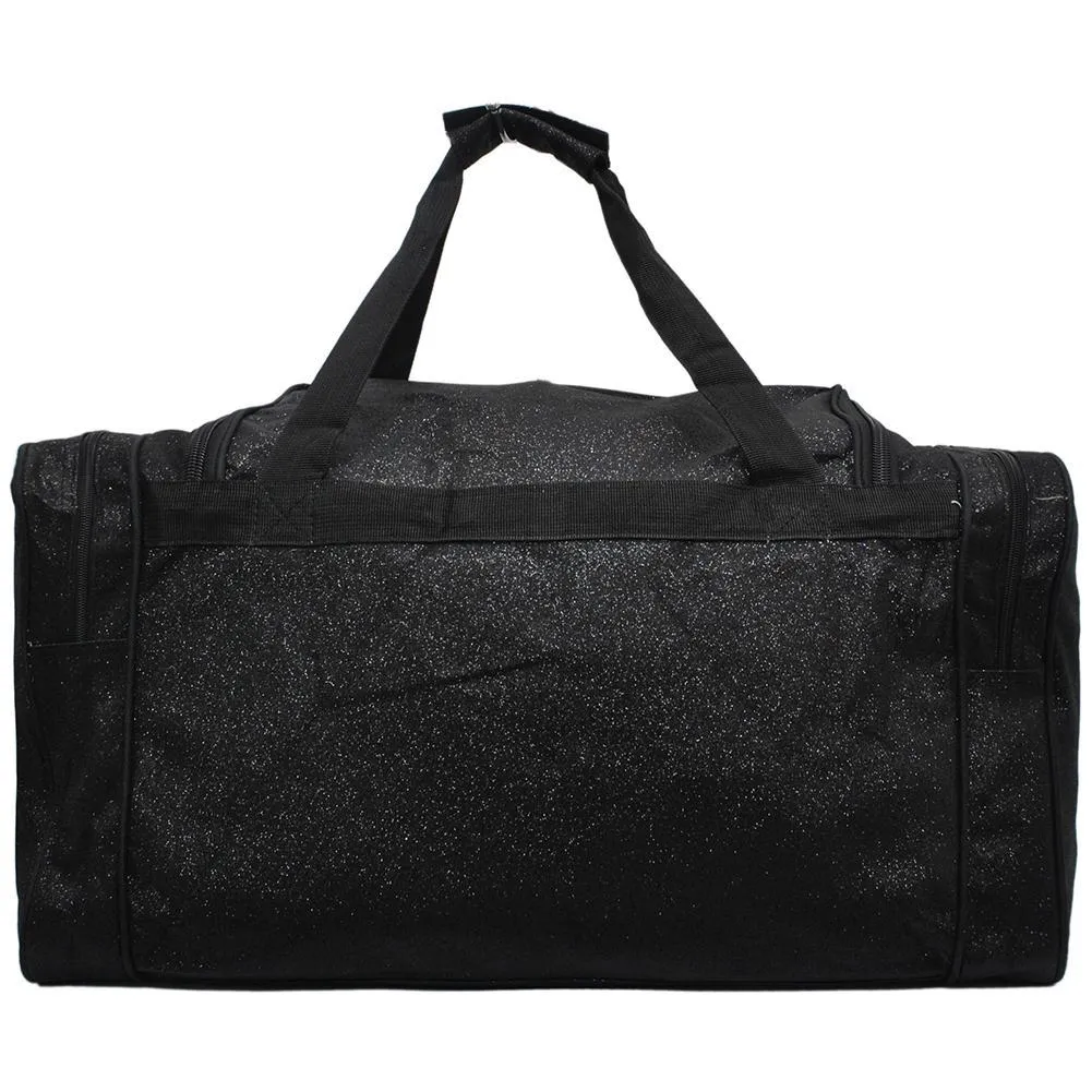 Black Glitter NGIL Canvas 23" Duffle Bag