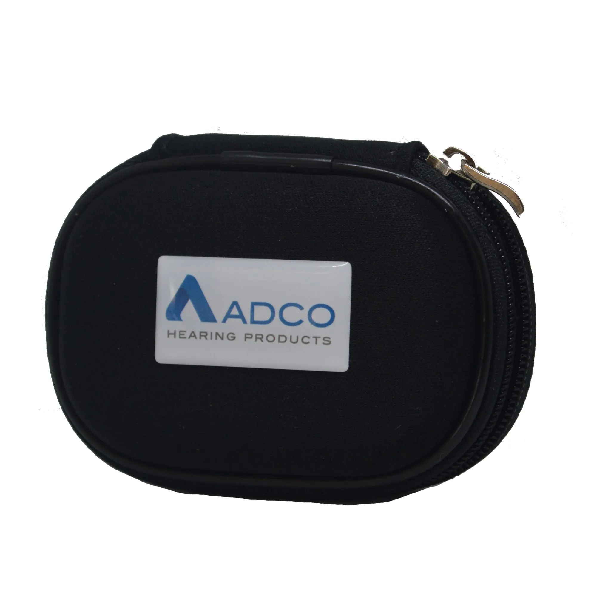 Black Zippered Hearing Aid Case