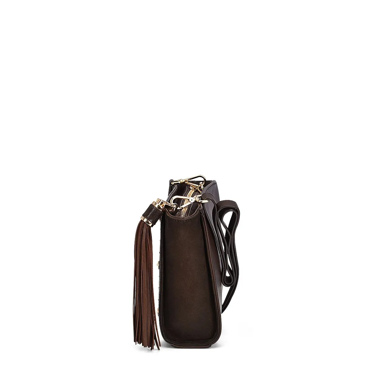 BOD30MA - Cuadra chocolate casual fashion stingray shoulder bag for women