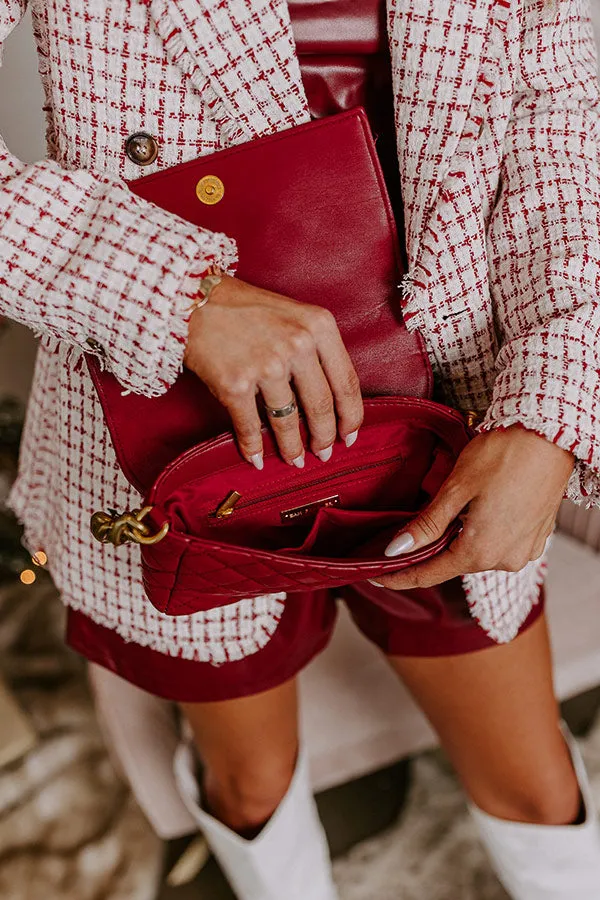 Brisk Evening Crossbody In Red