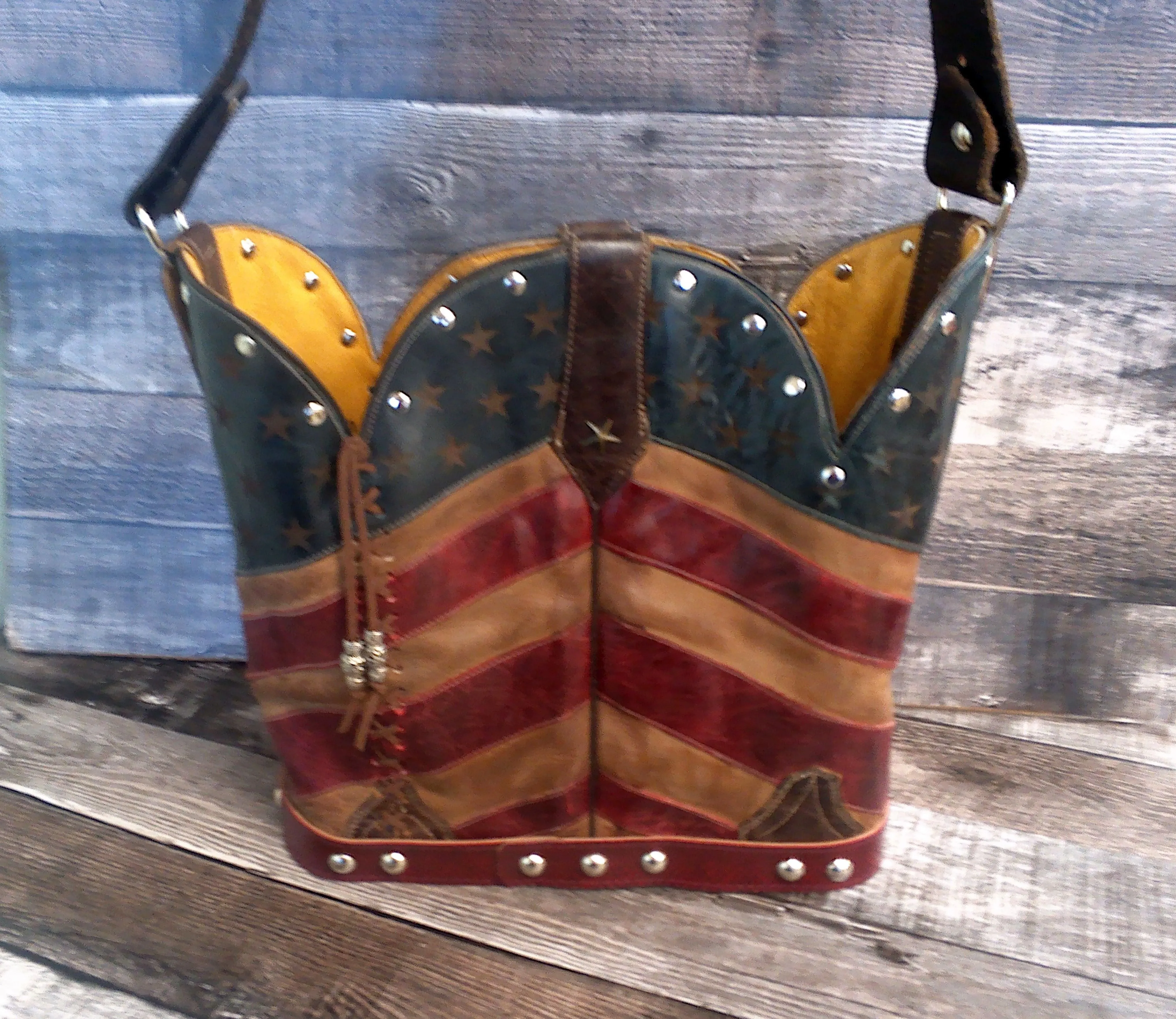 Bucket Bag Cowboy Boot Purse BK140