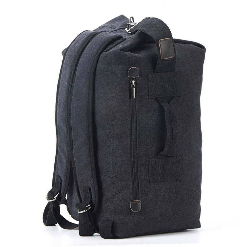 Canvas Rucksack Hiking Travel Duffle Bag