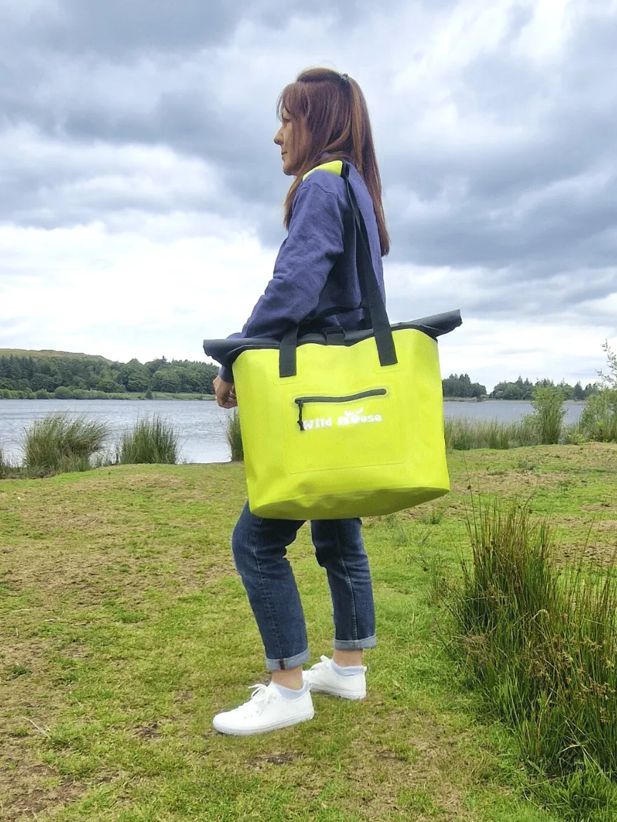 Caribou tote bag - luscious lime