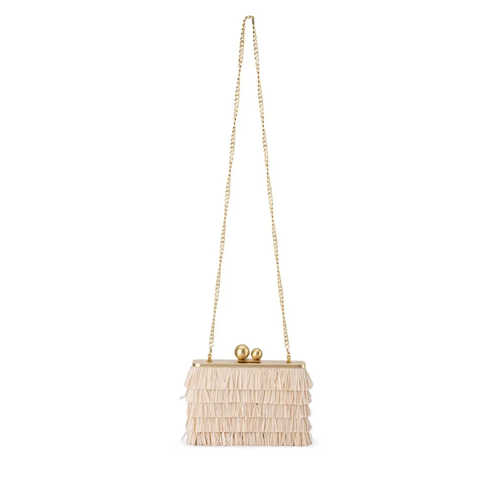 CARLITA Fringe Clutch