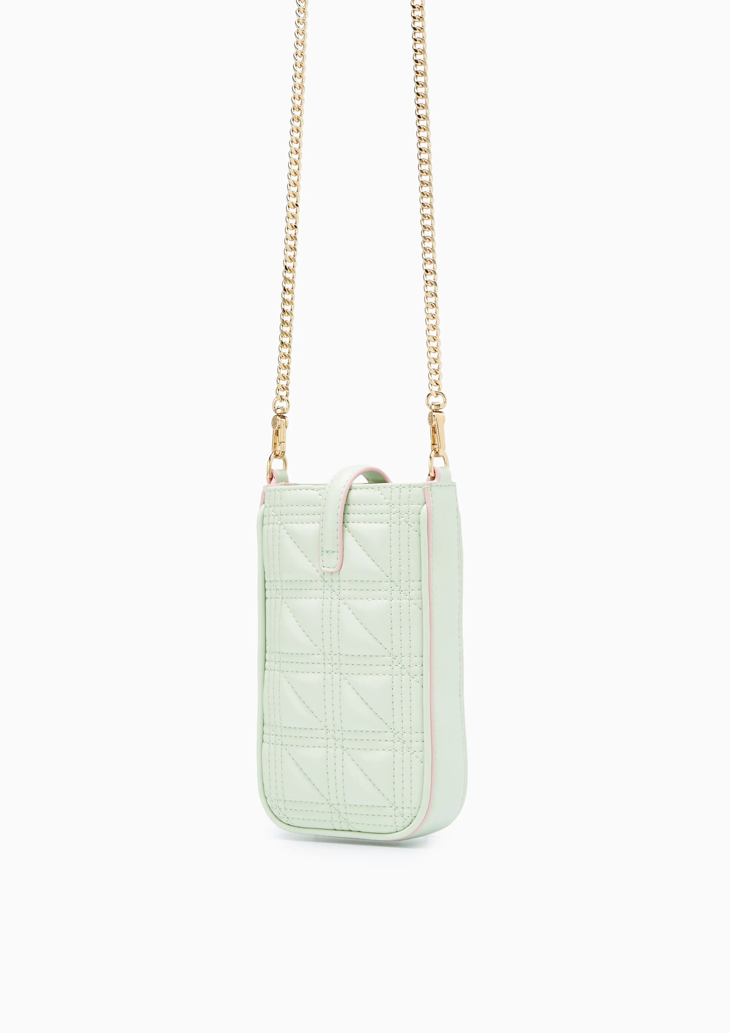 Charlotte Phone Wallet On Chain - Light Green