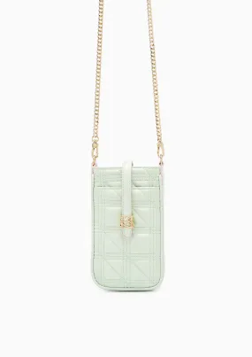 Charlotte Phone Wallet On Chain - Light Green