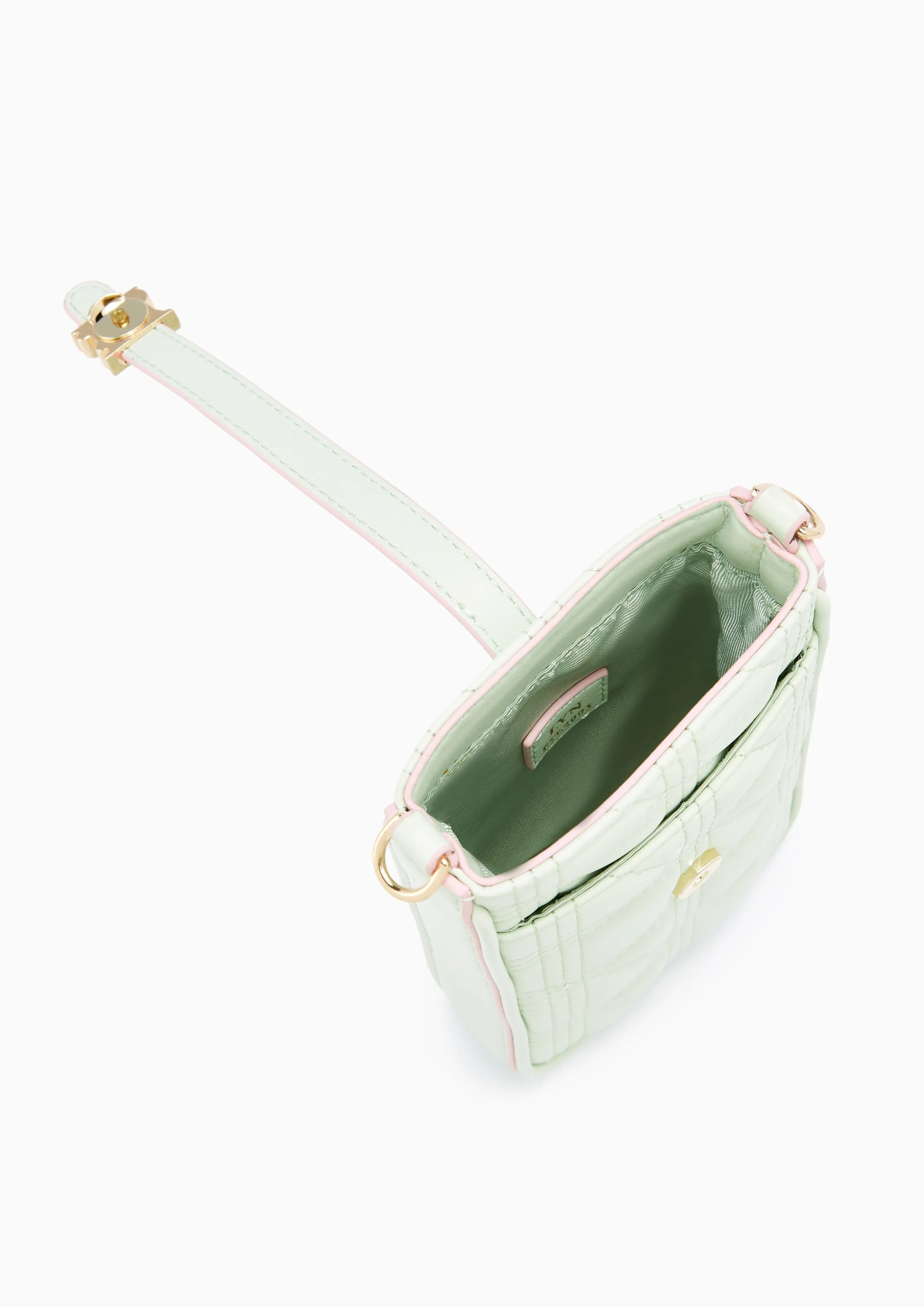 Charlotte Phone Wallet On Chain - Light Green