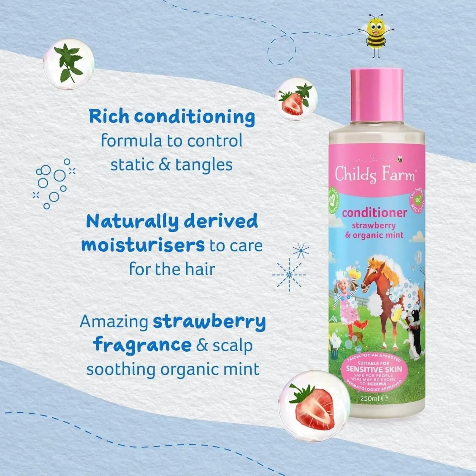 Childs Farm Conditioner Strawberry & Organic Mint 250ml