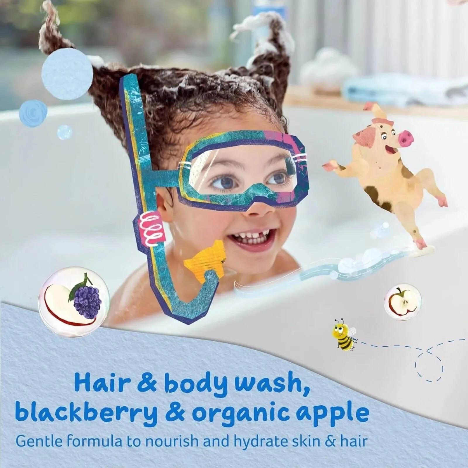 Childs Farm Hair & Body Wash Blackberry & Organic Apple 250ml