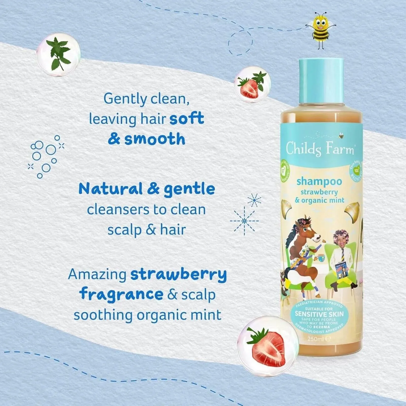 Childs Farm Shampoo Strawberry & Organic Mint 500ml