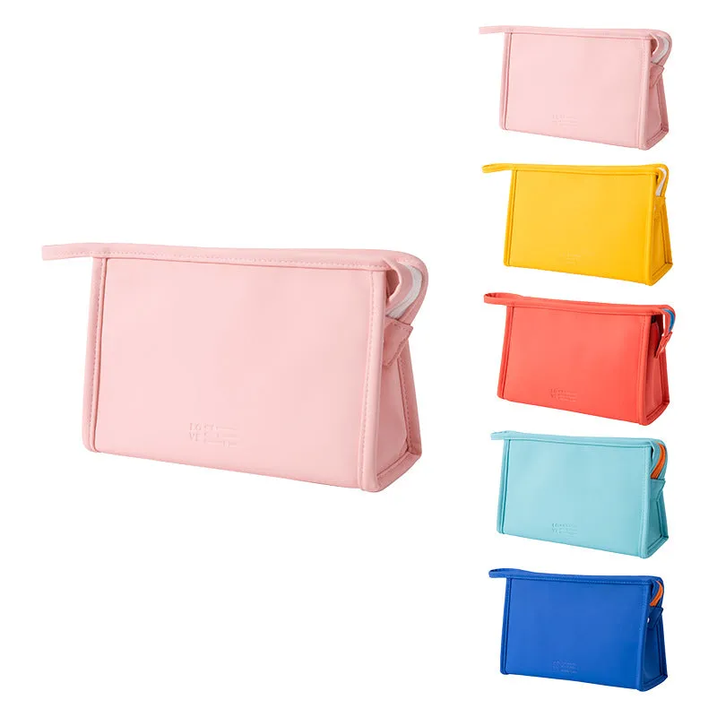 Cosmetic bag women's candy color skin care product storage bag portable handheld travel toiletry