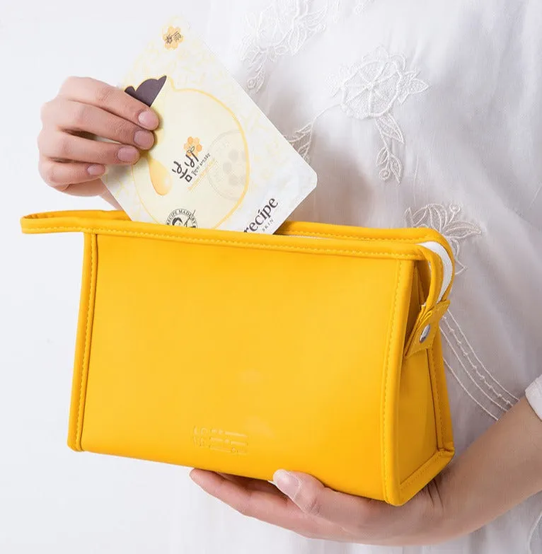 Cosmetic bag women's candy color skin care product storage bag portable handheld travel toiletry