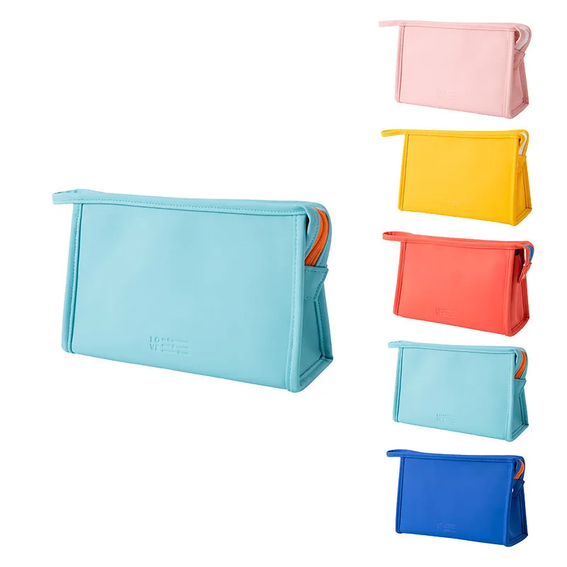 Cosmetic bag women's candy color skin care product storage bag portable handheld travel toiletry