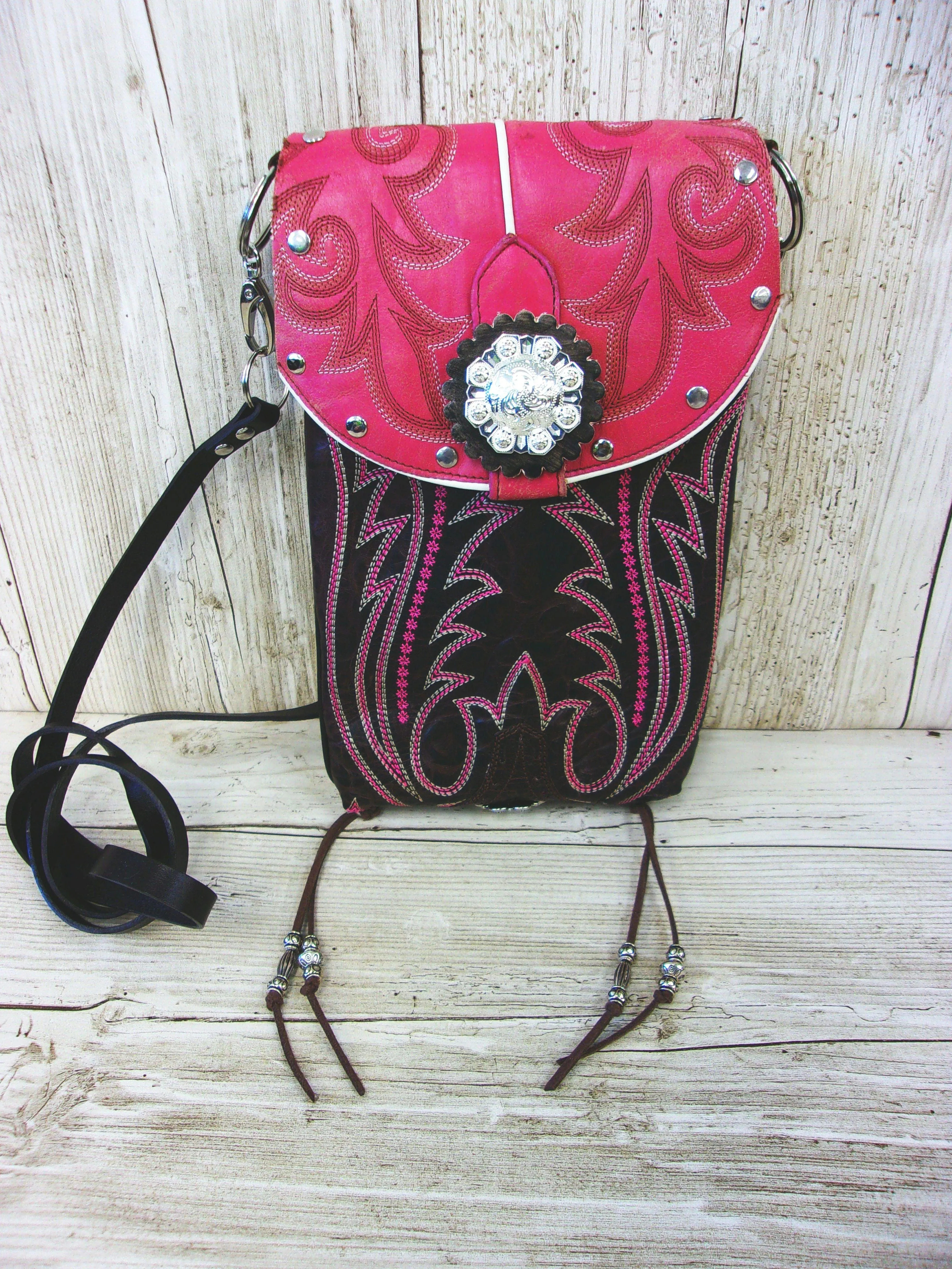 Cowboy Boot Crossbody Hipster Purse HP886