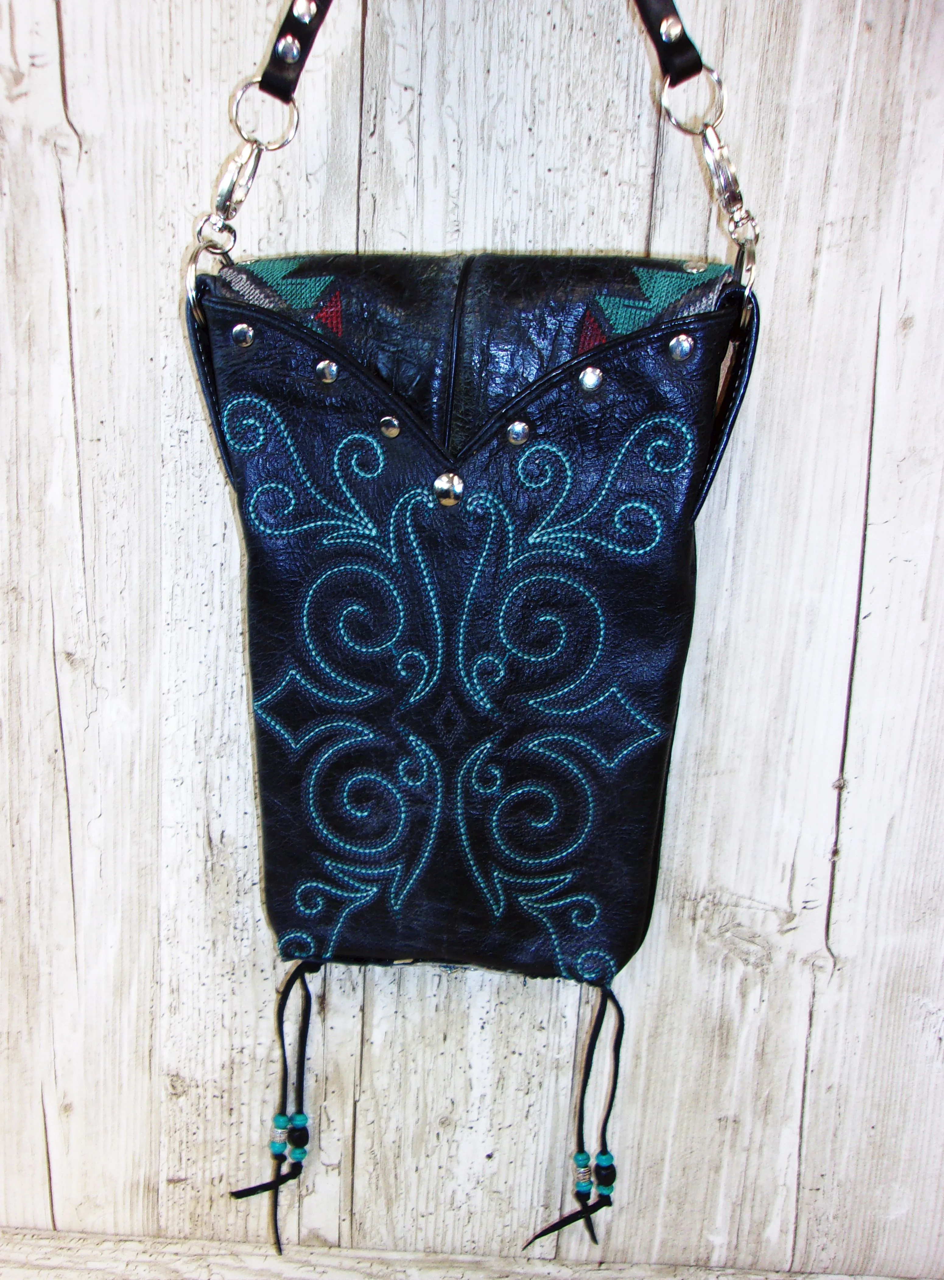 Cowboy Boot Crossbody Hipster Purse HP978