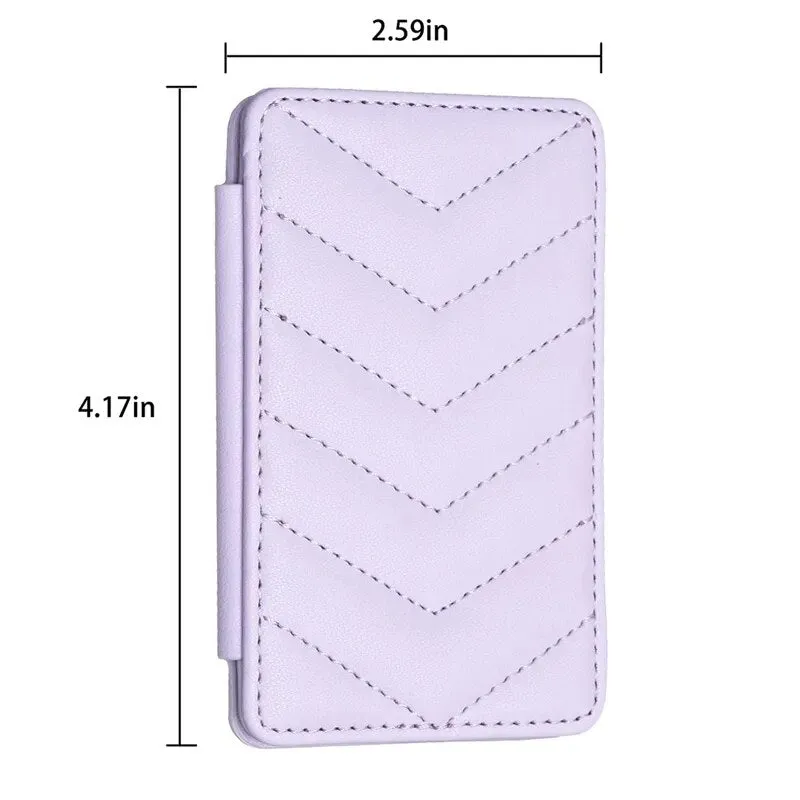 Cute Card Bag Can Be Pasted On The Mobile Phone Case Little Fragrance Macaron Color Card Bag With Buckle