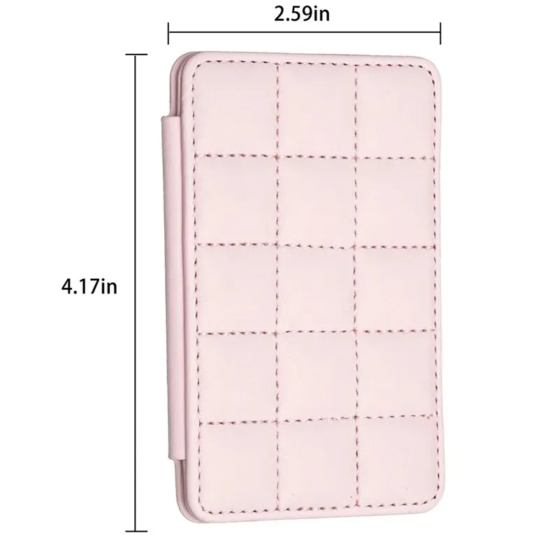 Cute Card Bag Can Be Pasted On The Mobile Phone Case Little Fragrance Macaron Color Card Bag With Buckle