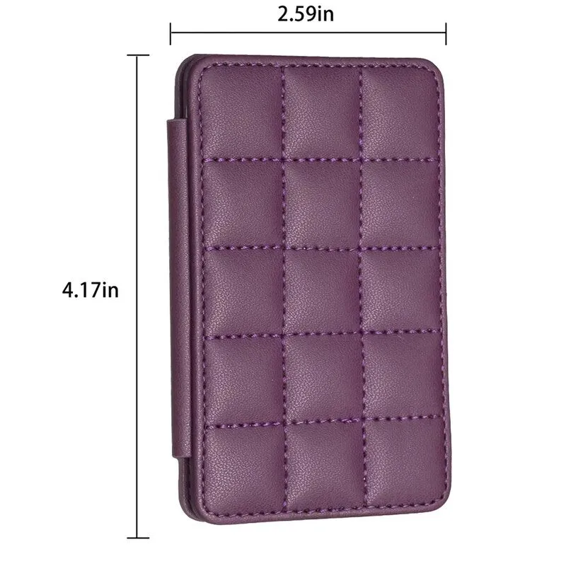 Cute Card Bag Can Be Pasted On The Mobile Phone Case Little Fragrance Macaron Color Card Bag With Buckle