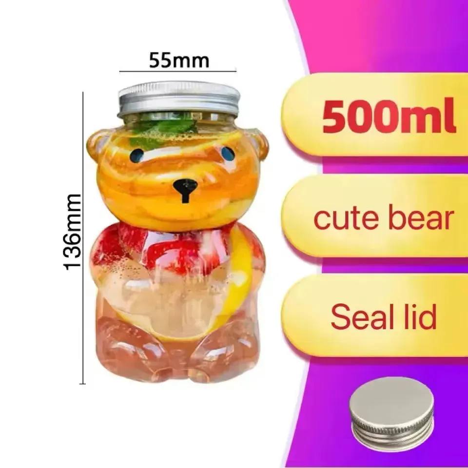 Cute Creative Animal PET Bottles (500 ml)