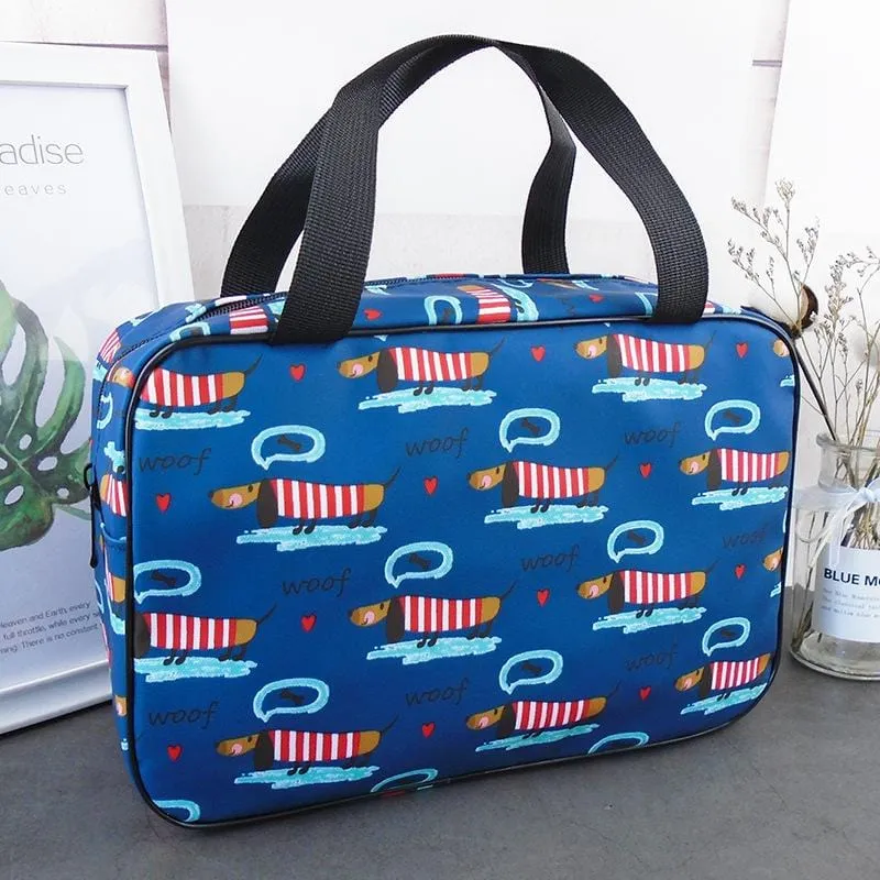 Dachshund Waterproof Toiletry Bag