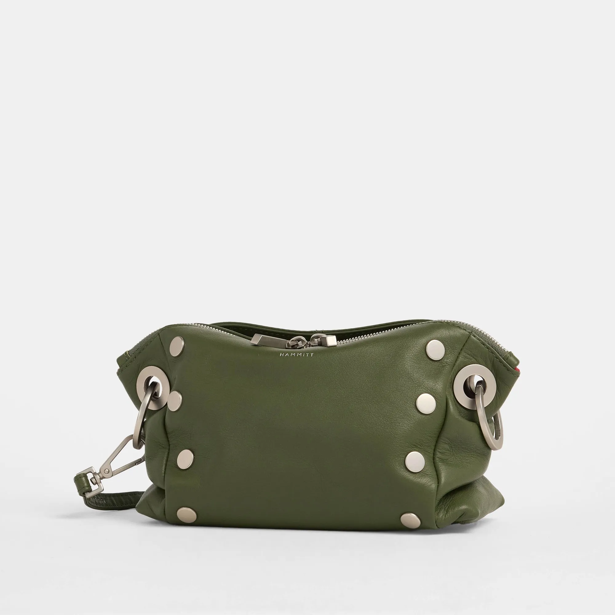 Daniel Crossbody Clutch | Landscape Green/Brushed Silver | Sml