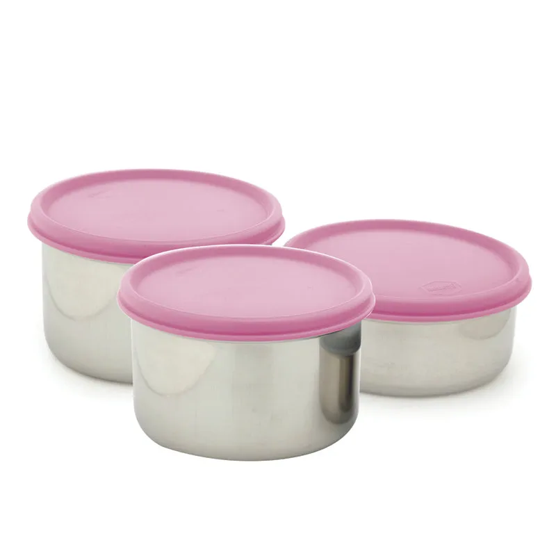 Darian Pink Lunch Box (500 ml/350 ml) - Four Piece Set