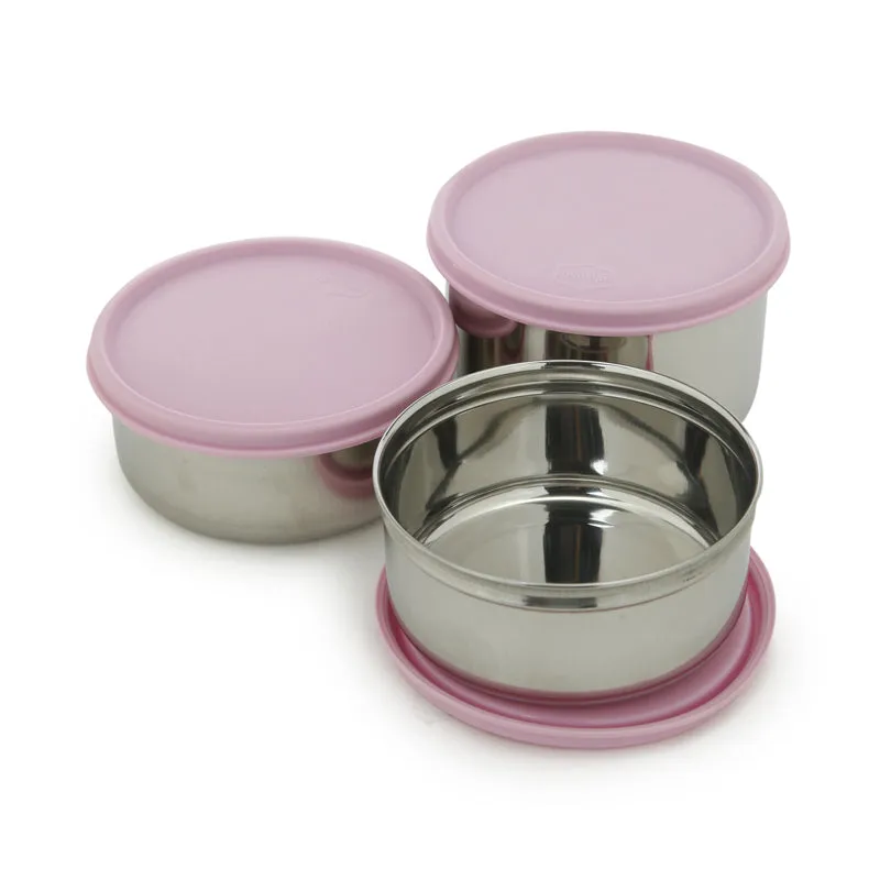 Darian Pink Lunch Box (500 ml/350 ml) - Four Piece Set