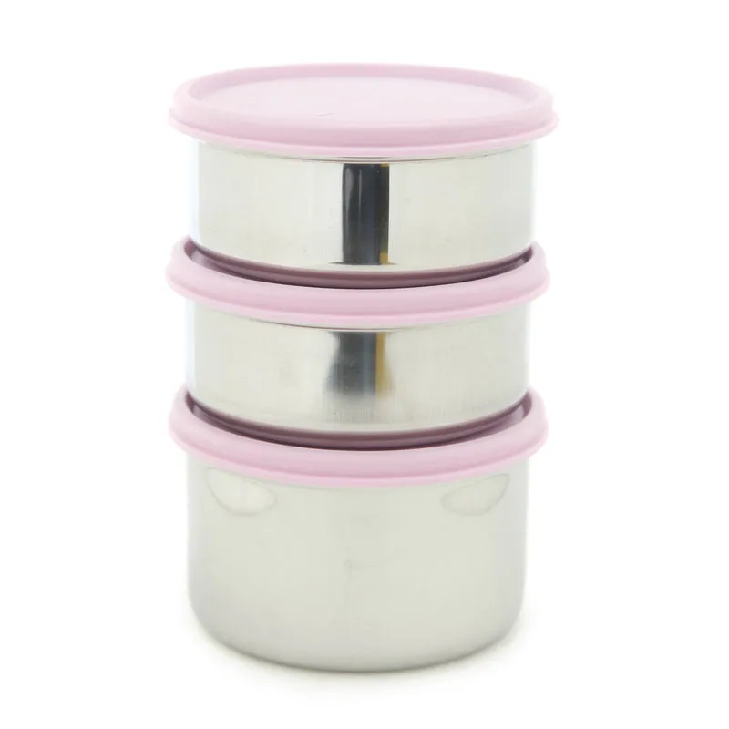 Darian Pink Lunch Box (500 ml/350 ml) - Four Piece Set