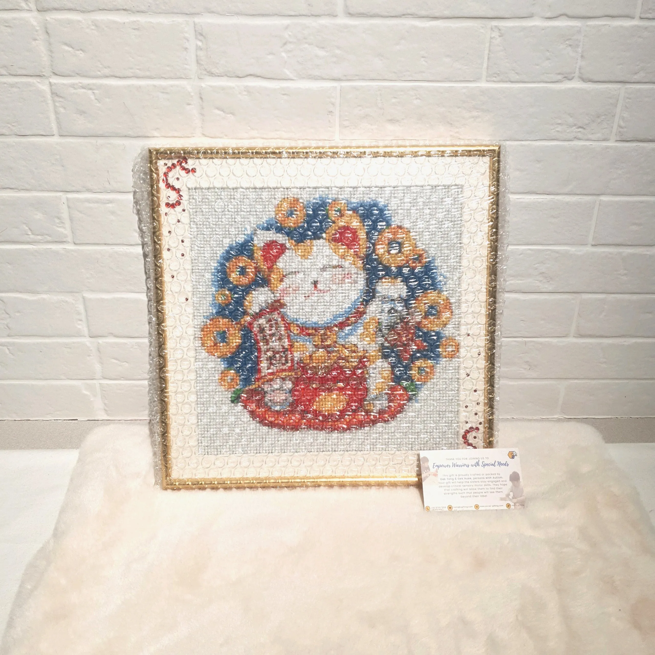 Diamond Art Fortune Cat (30 x 30)