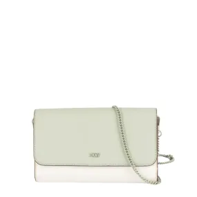 DKNY Leather Bryant Park Flap Wallet on Chain Bag