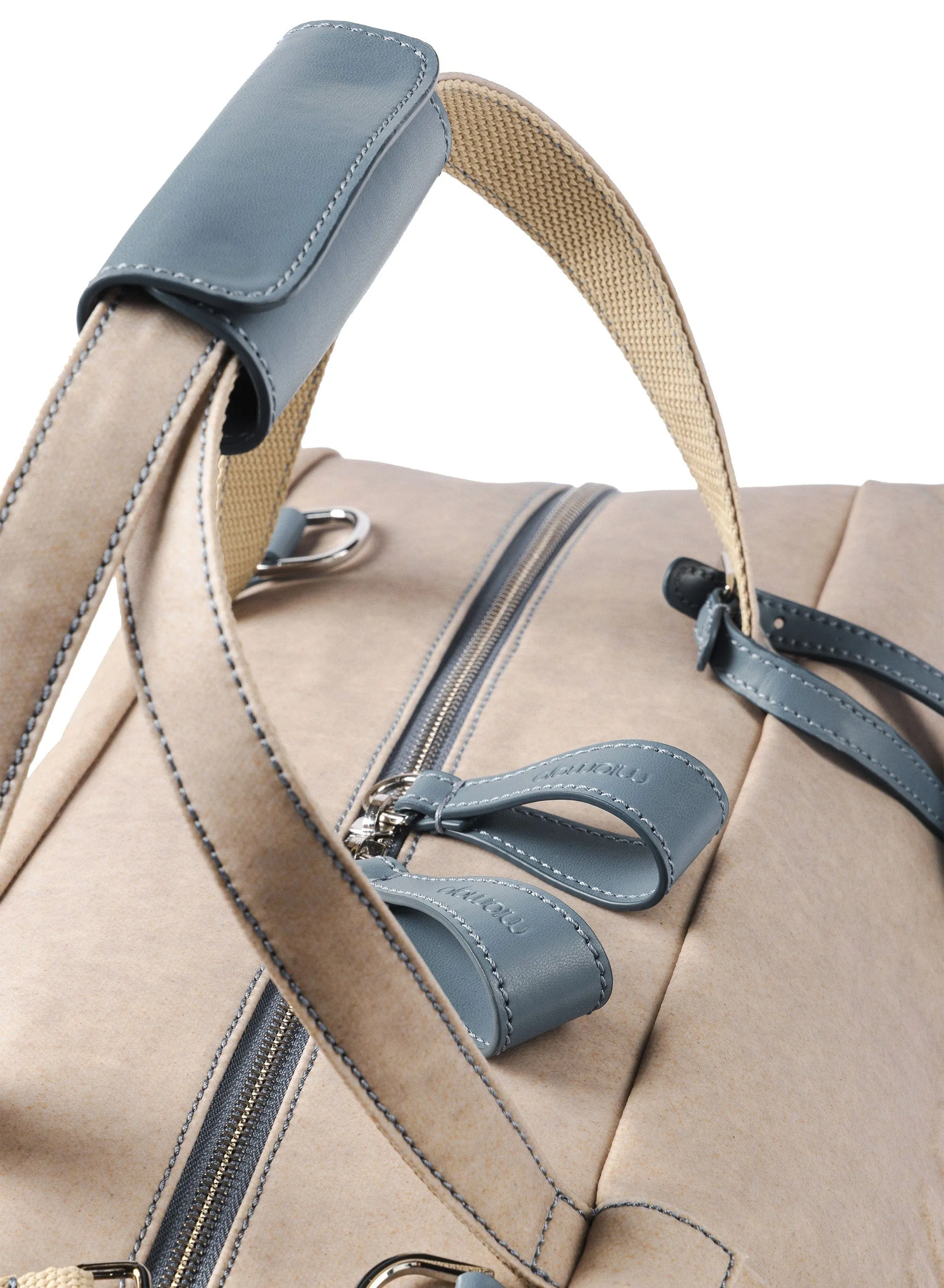 Enea Rice Leather Vegan Duffle Bag | Rice