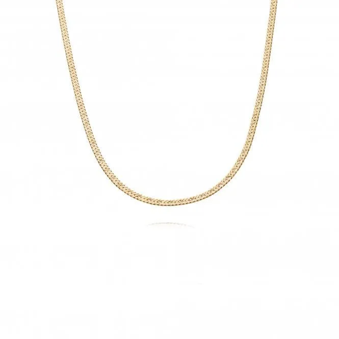 Estee Lalonde Short Snake Chain 18ct Gold Plated Necklace ELN08_GP