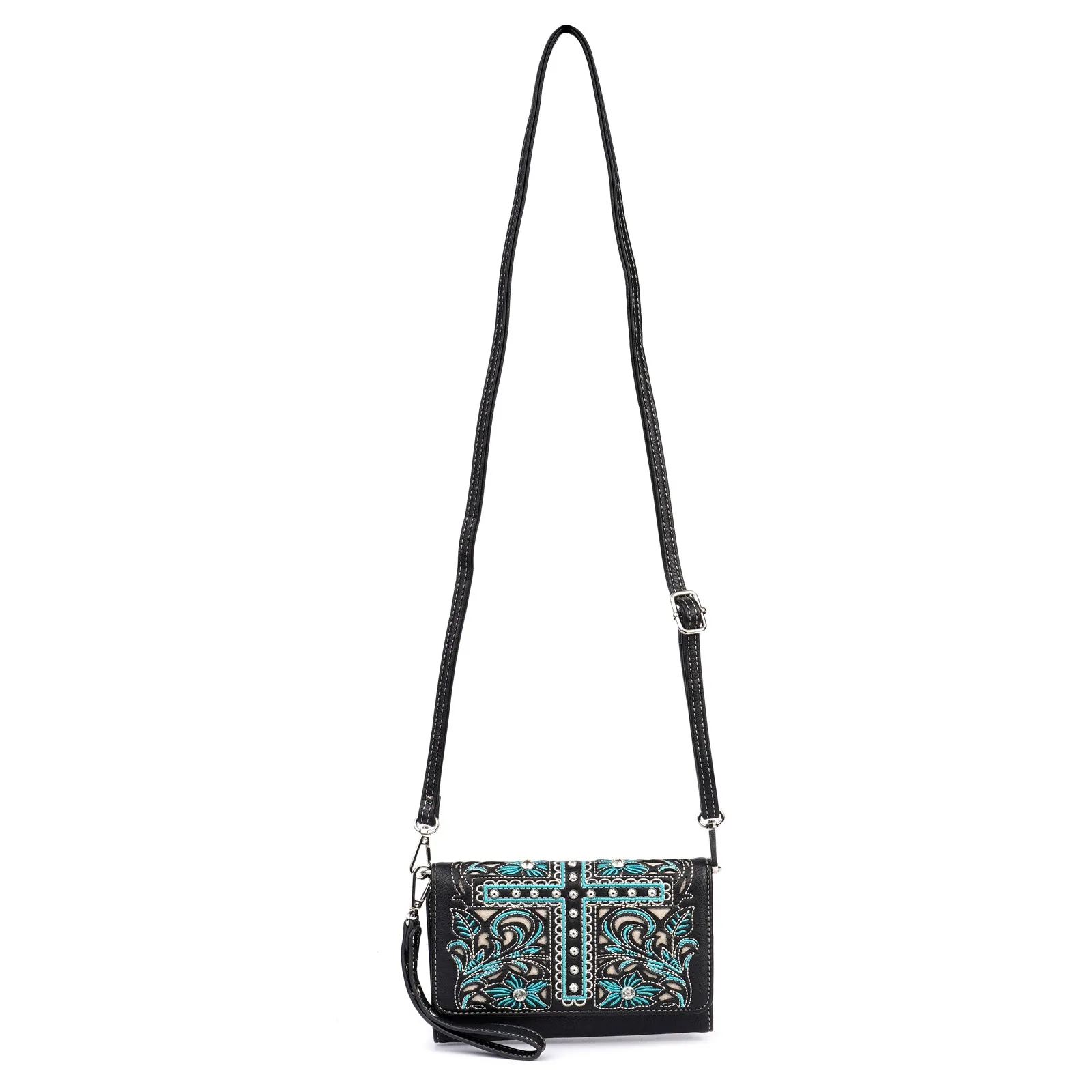 FIO-009 Montana West Cut-out Collection Wallet/Crossbody