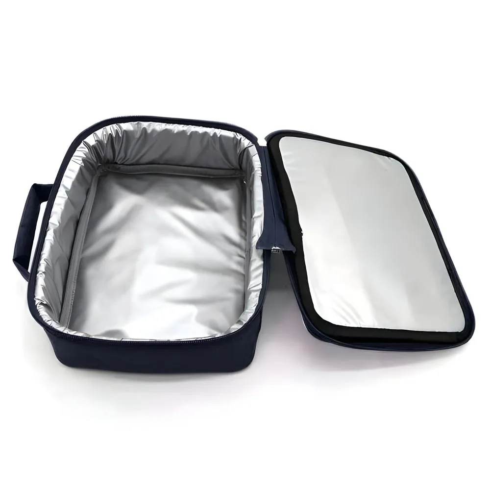 FULL CARTON - 40 x Cooler Bags - SMALL - DARK BLUE -  24cm x 18cm x 7cm